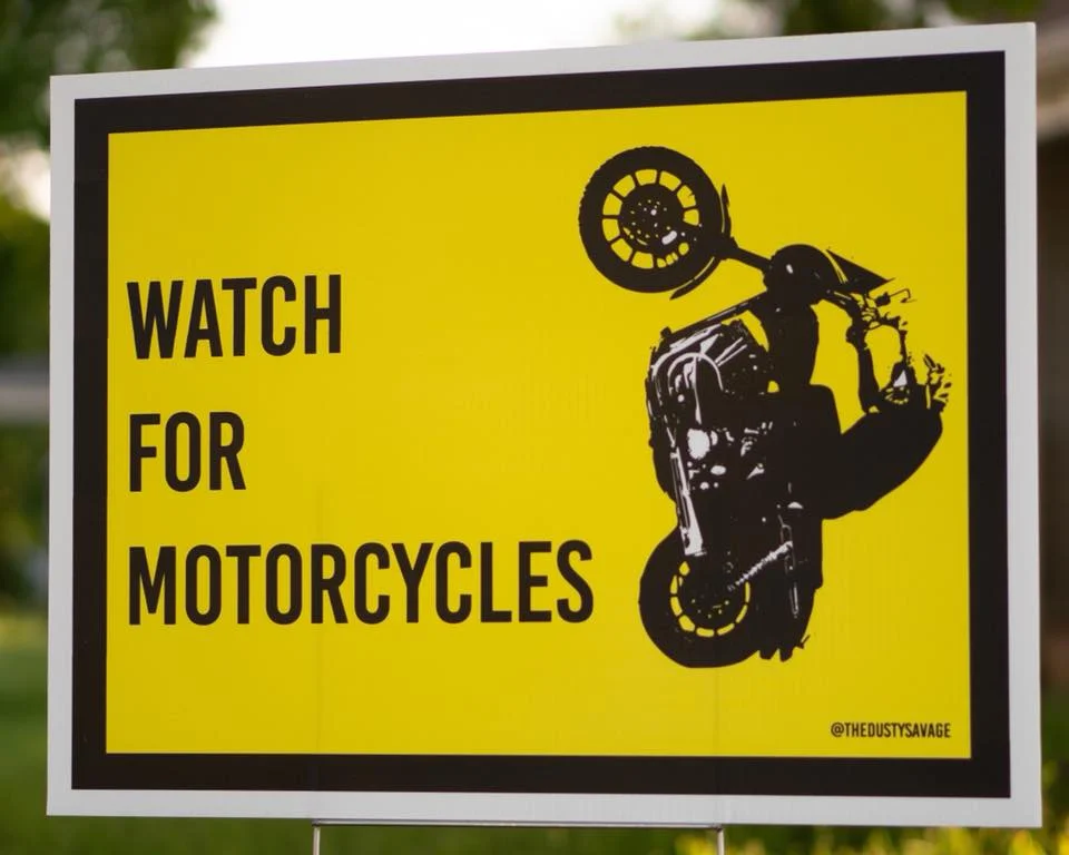 Watch For Motorcycles Sign