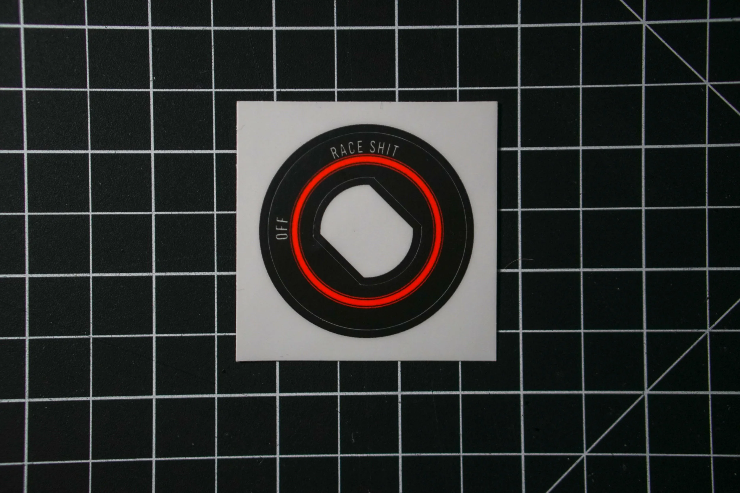 "Race Shit" Ignition Sticker