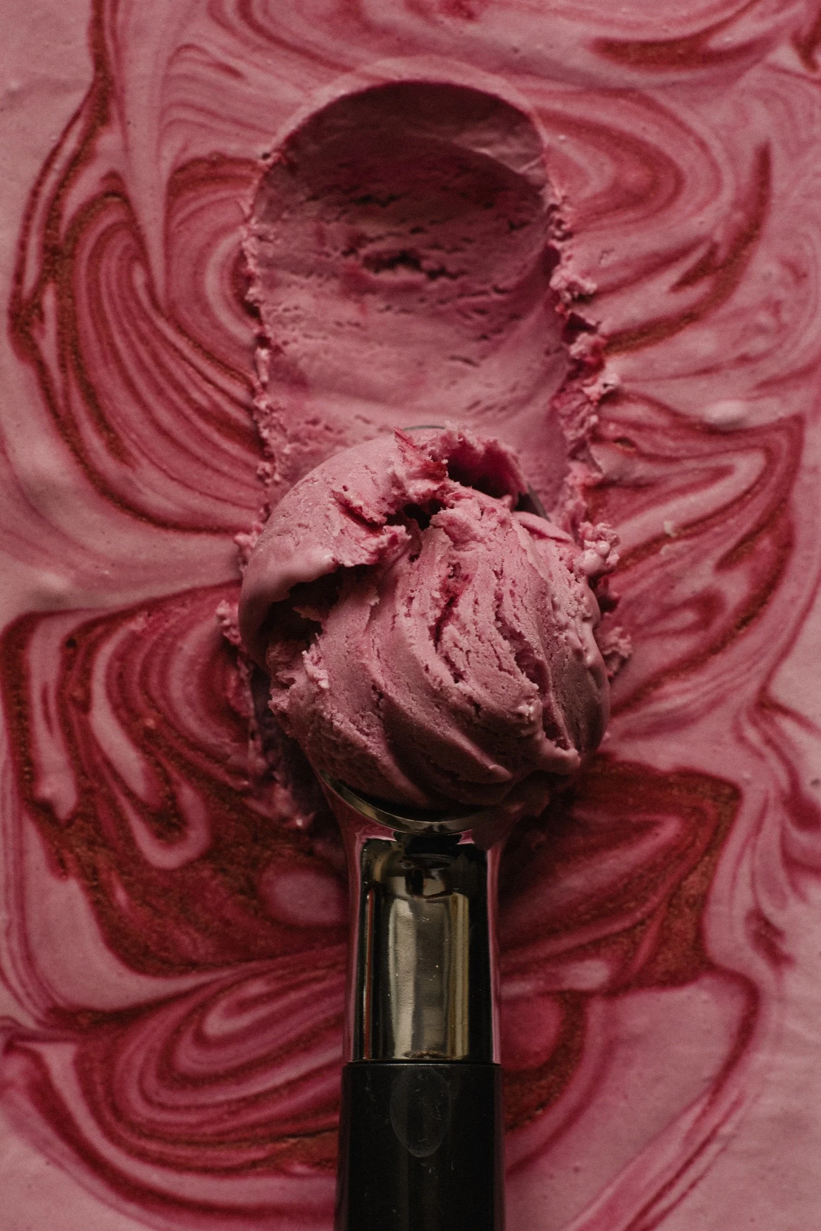 Black Raspberry No-Churn Ice Cream