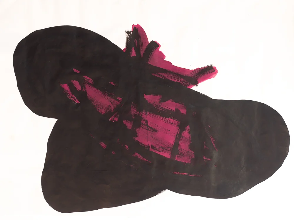   Untitled , 2005  Indian ink on paper  100x150cm 
