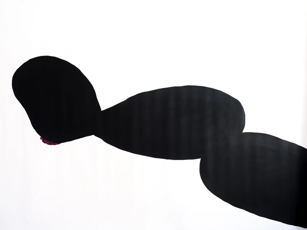   Untitled , 2003  Indian ink on paper  100x150cm 