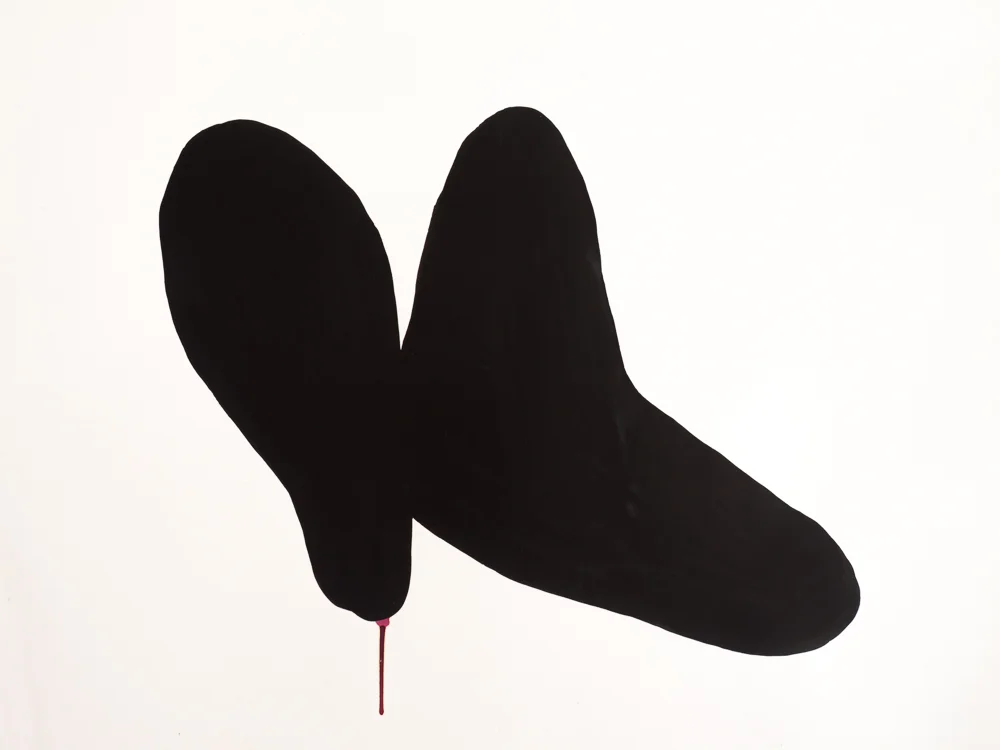   Untitled , 2003  Indian ink on paper  100x150cm 