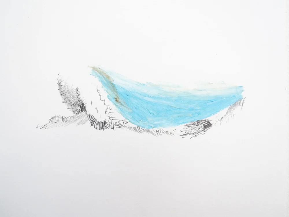  After After Turner series #21, 2014  Oil pastel and graphite on paper  15x18cm 