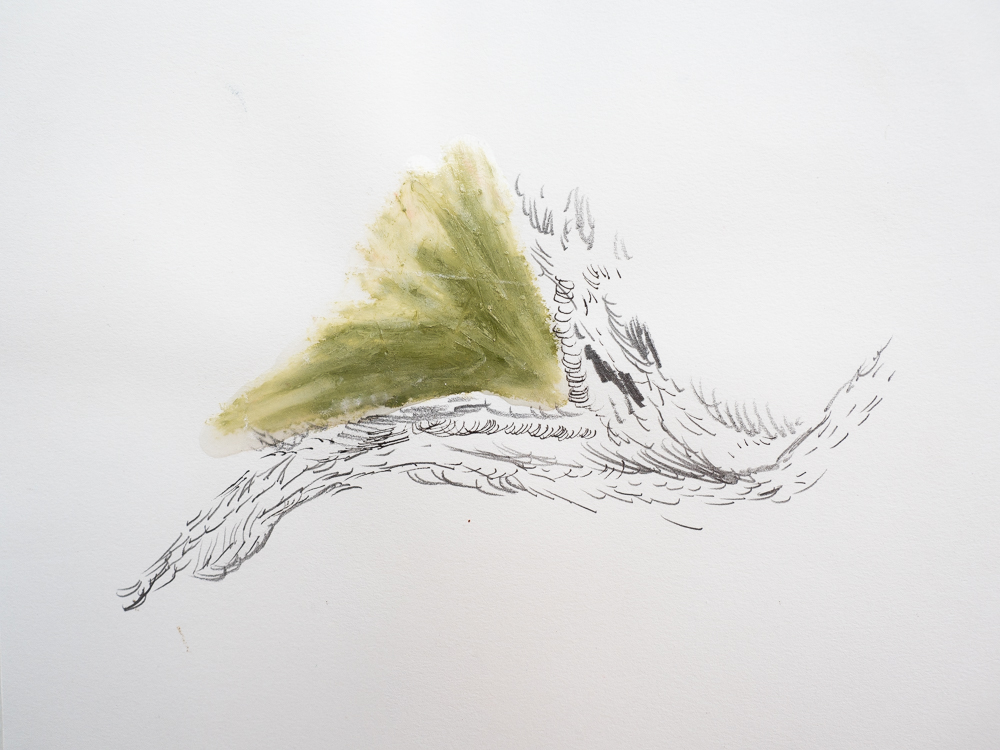  After After Turner series #28  Oil pastel and graphite on paper  15x18cm 