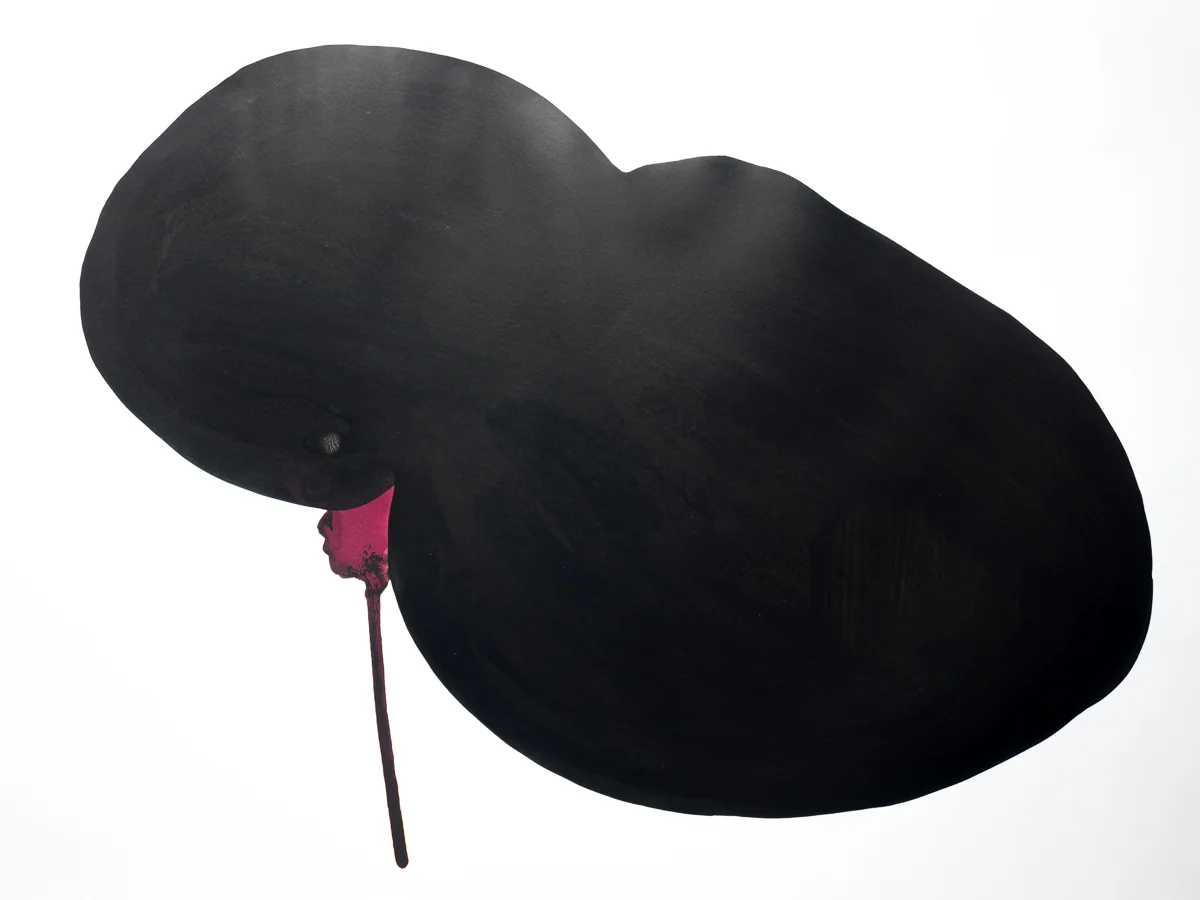   Untitled , 2003  Indian ink on paper  100x150cm 
