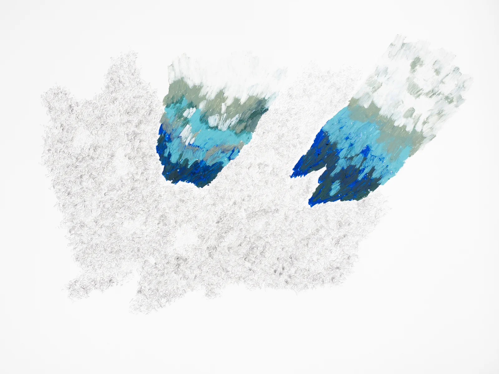   After After Turner  series #52, 2018  Graphite and oil on paper  59,4x84,1cm 