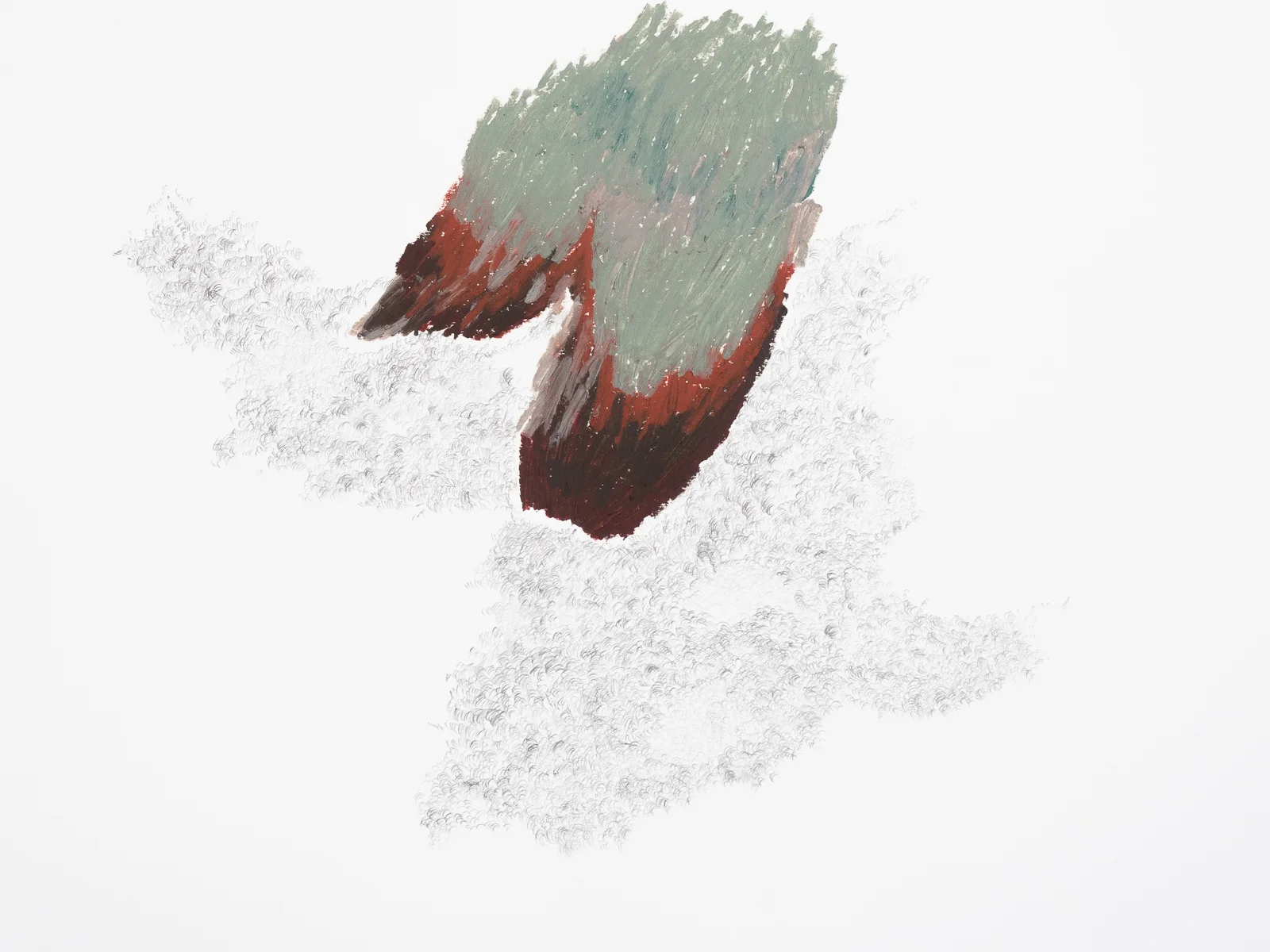   After After Turner  series #53, 2018  Graphite and oil on paper  42x59,4cm 