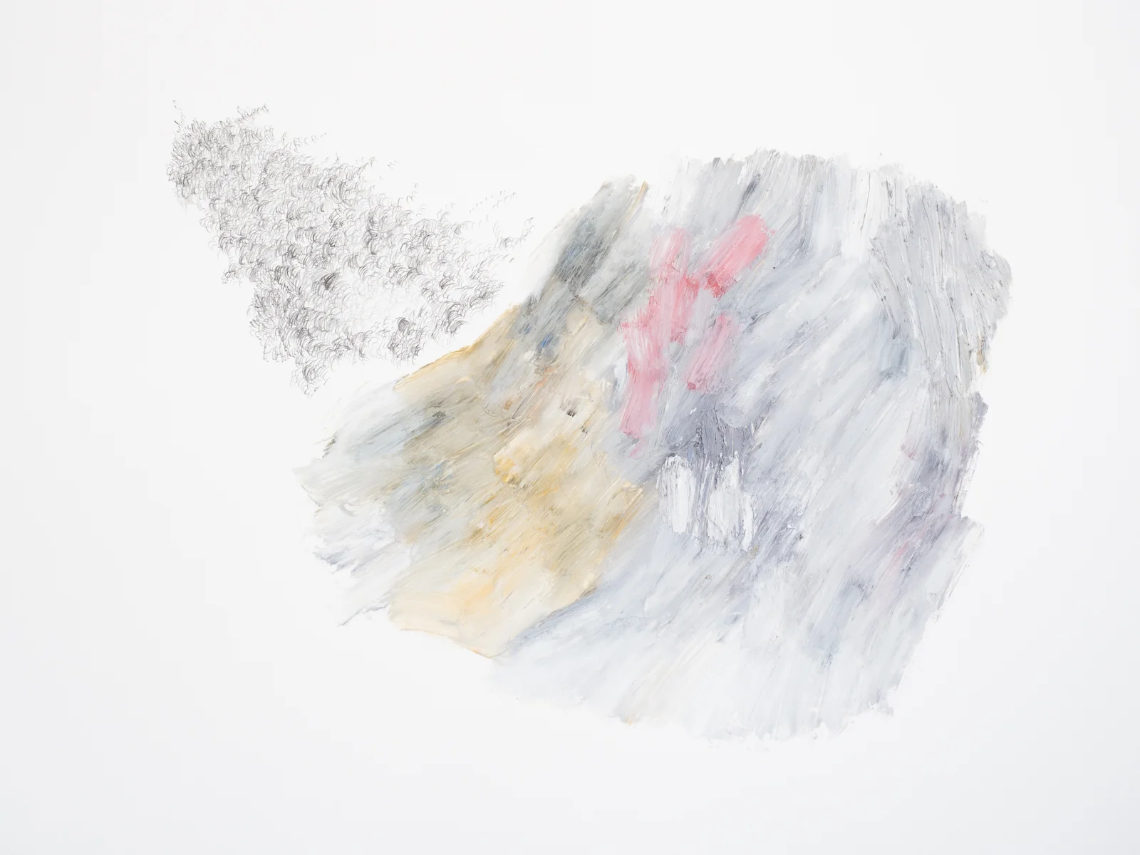   After After Turner  series #54, 2018  Graphite and oil on paper  59,4x84,1cm 