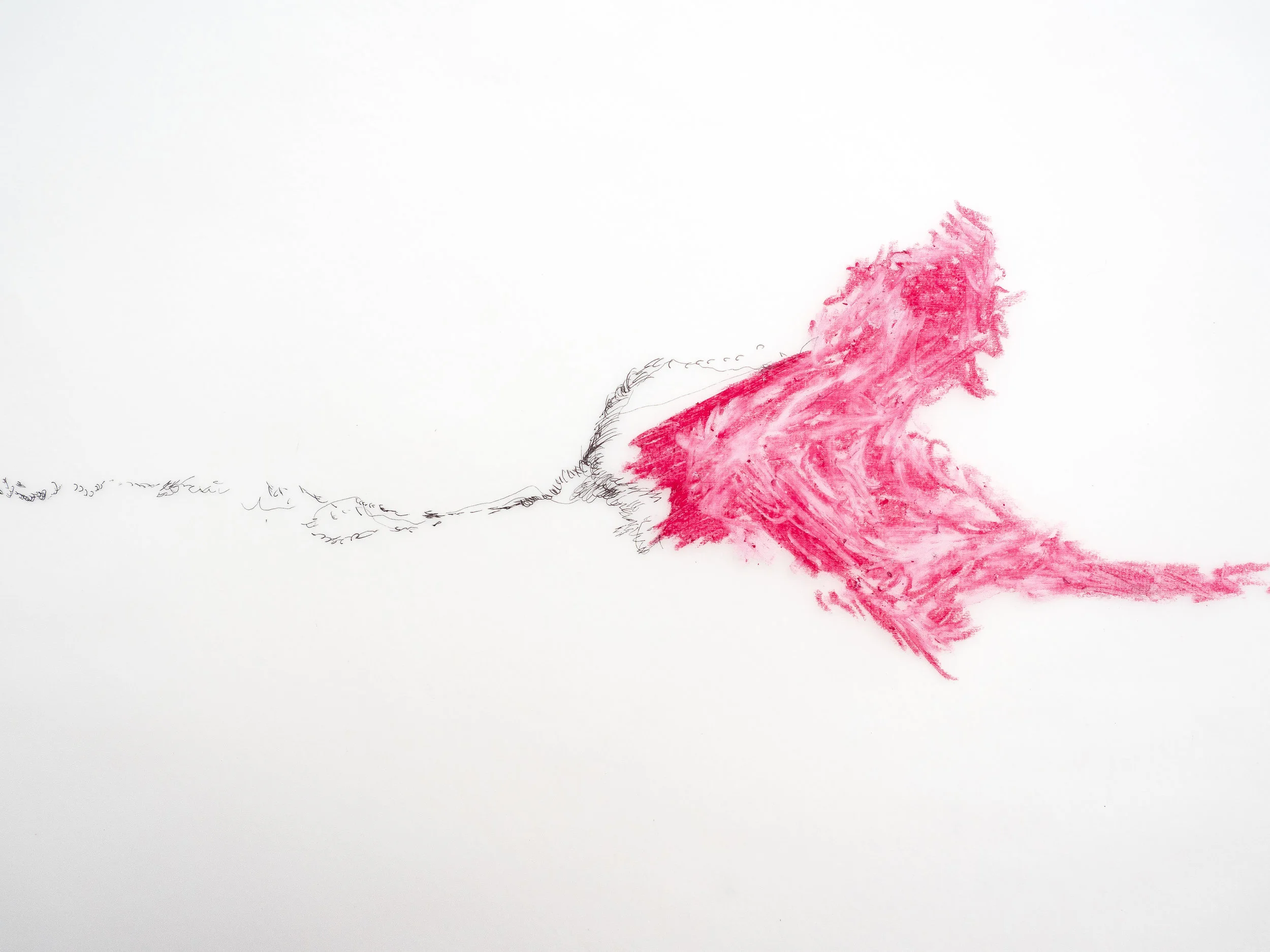   After After Turner  series #10, 2013  Pen and pastel on tracing paper  21x29,7cm 