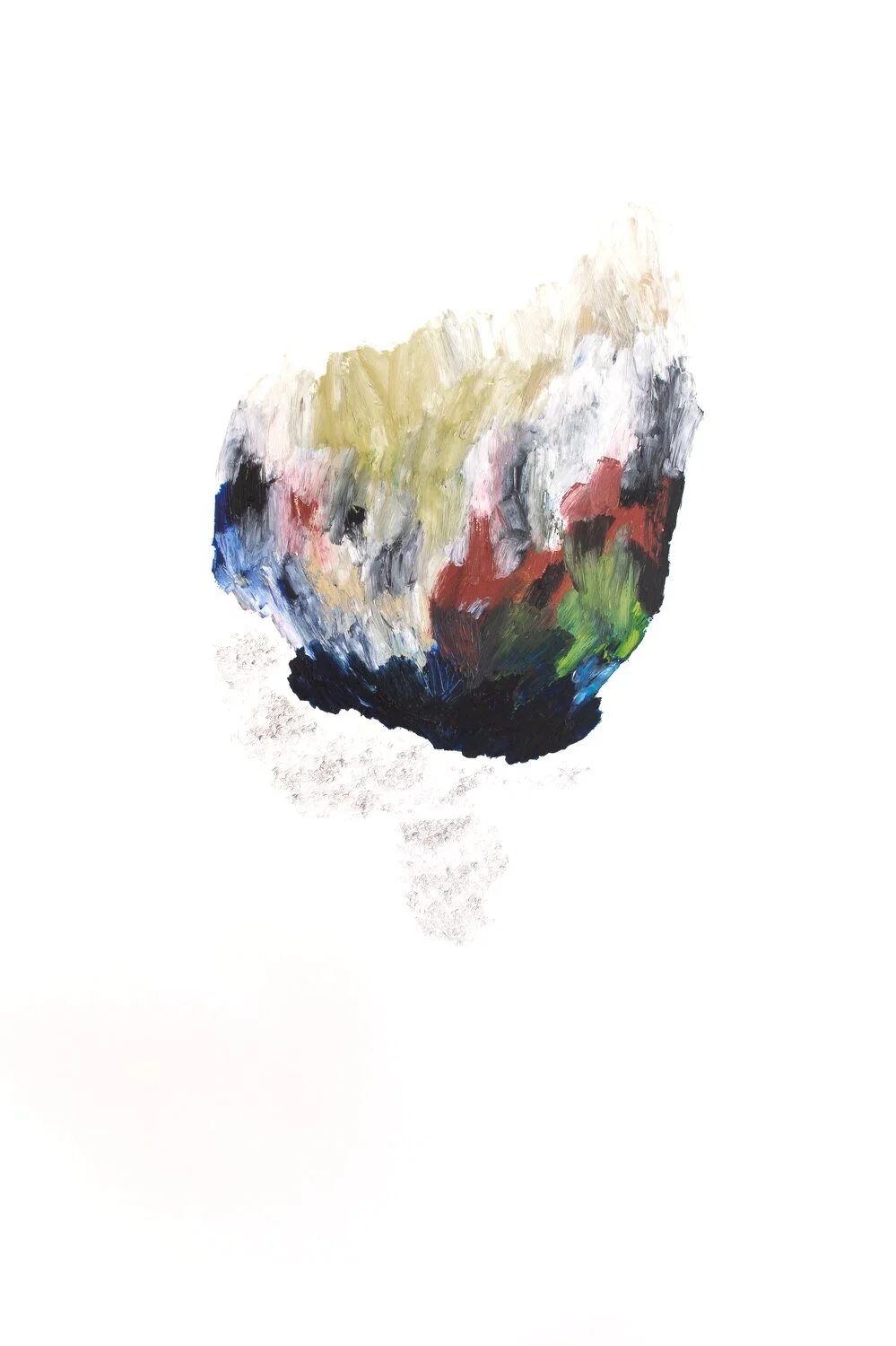  After After Turner series, #112  Graphite and oil bar on paper  103x138cm   