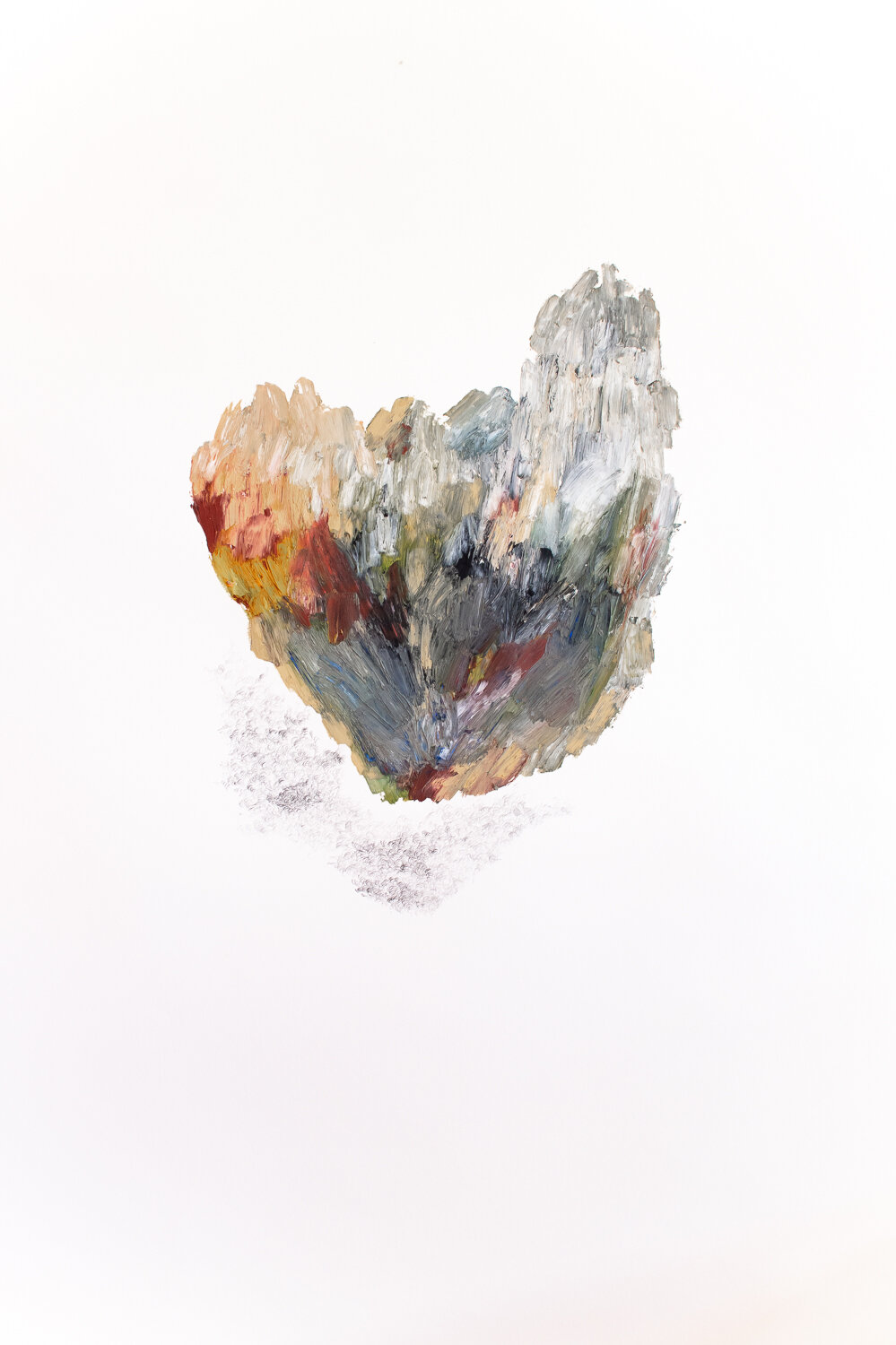  After After Turner series, #105  Graphite and Oil bar on paper  103x138cm   