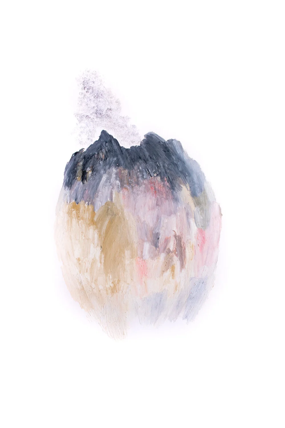  After After Turner series, #109  Graphite and Oil bar on paper  103x138cm   