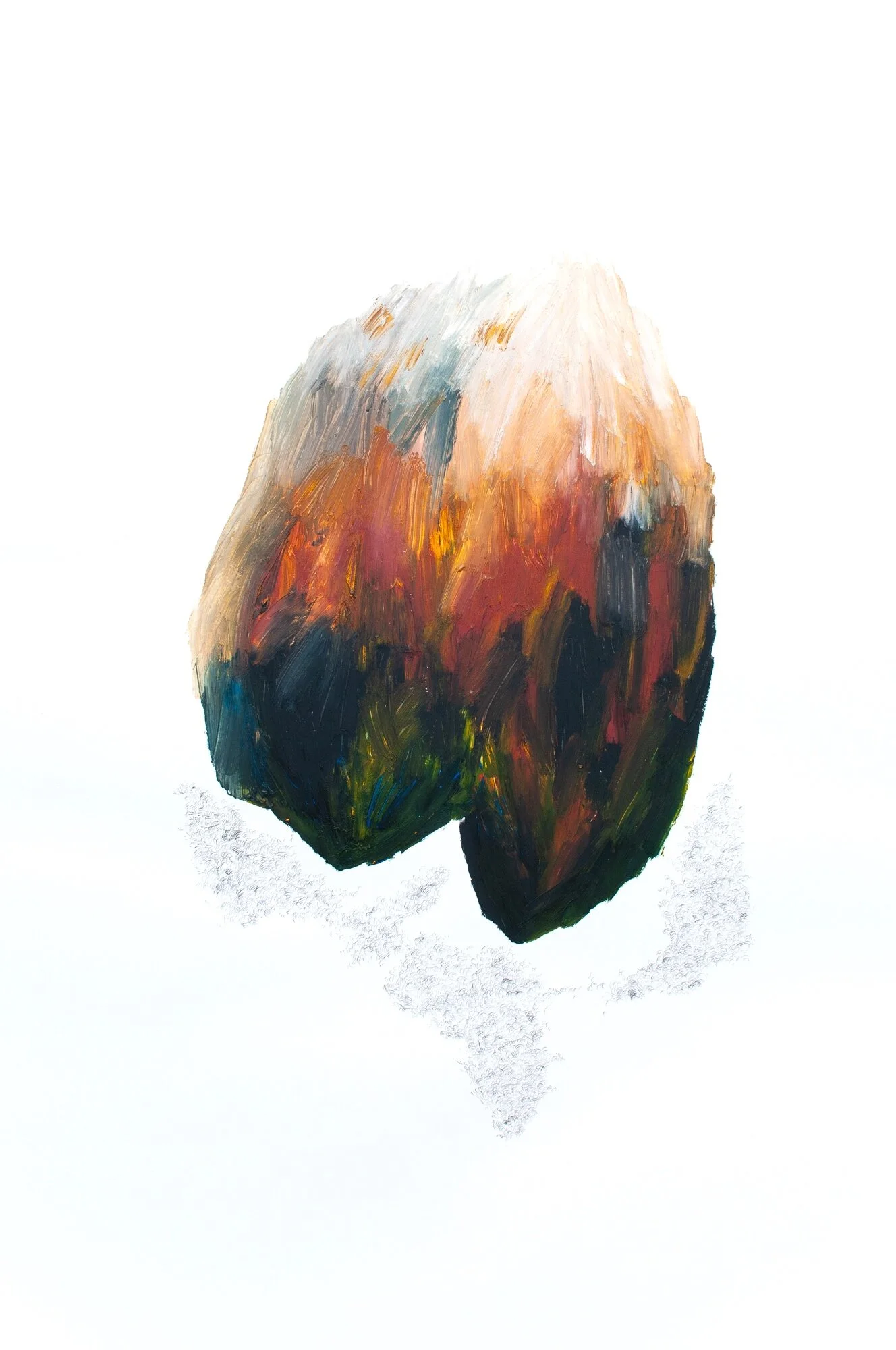  After After Turner series #106  Graphite and oil on paper  103x138cm  SOLD 