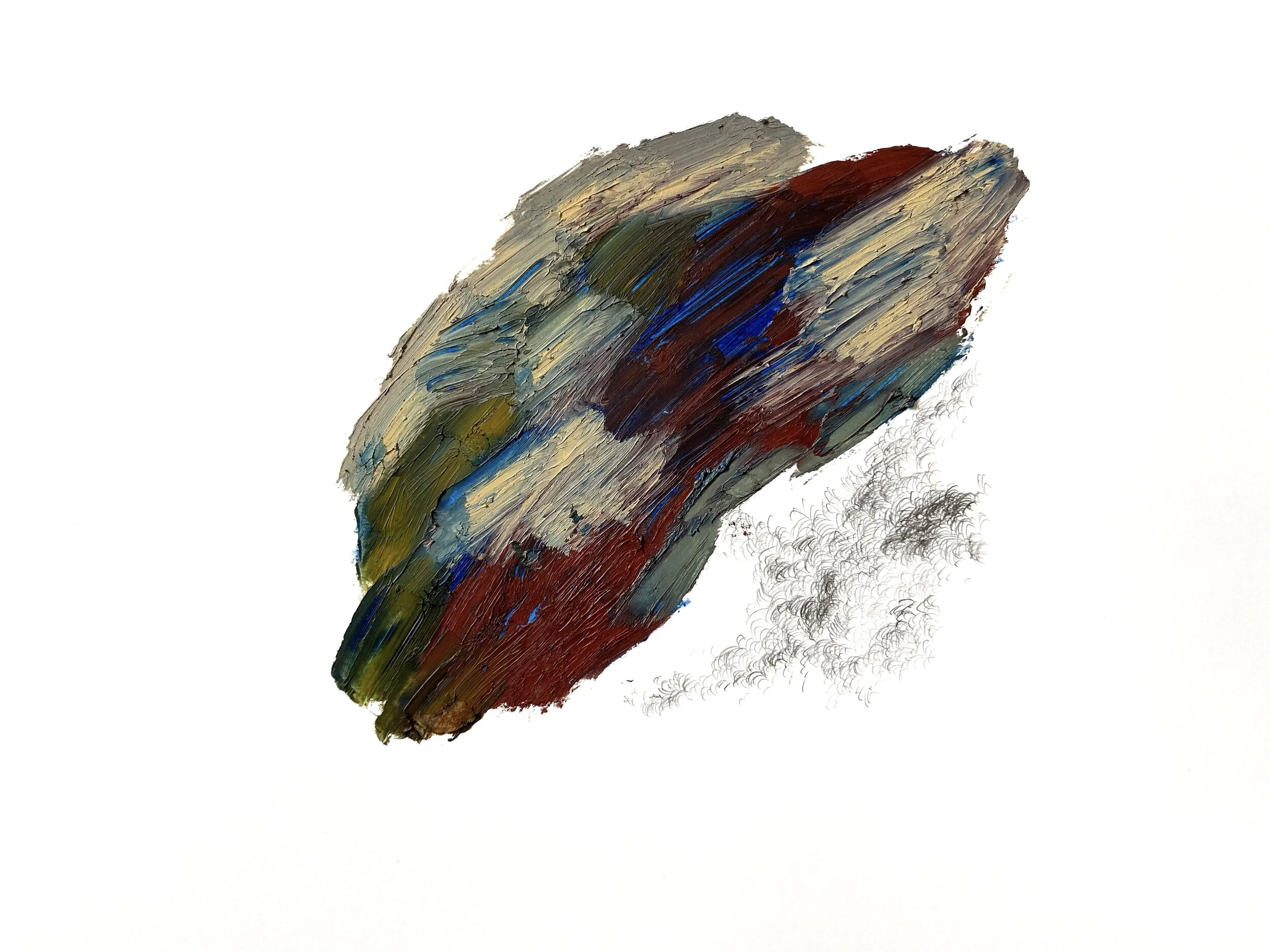  After After Turner series #138  Graphite and oil stick on paper  38x28cm  Available in shop   