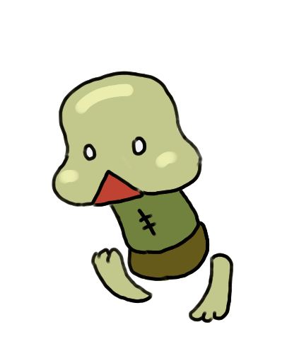 A running avatar from the Petscop web series.
