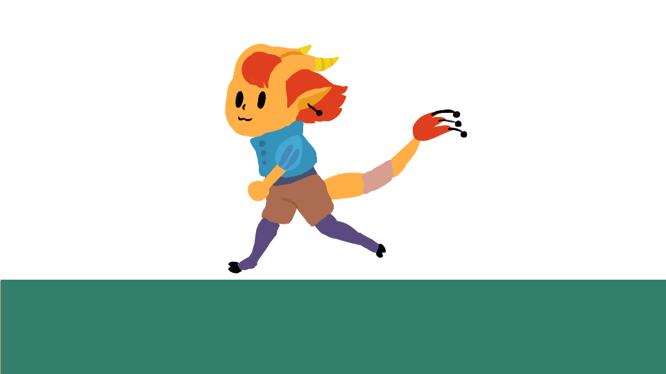 A walk cycle for my original character Ipu.