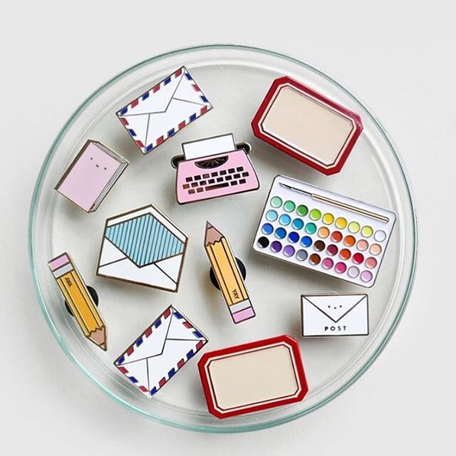 ACCESSORIES: @presentandcorrect stationery pins to perk up your Wednesday. You&rsquo;re welcome.✏️ ❤️🌈 #stationeryaddict #stationery #stationerylove