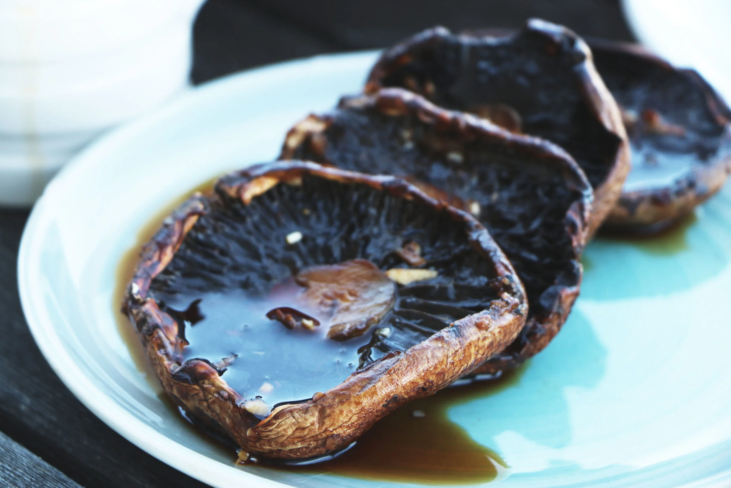 Grilled Balsamic Portobello Mushrooms - Madeleine Olivia