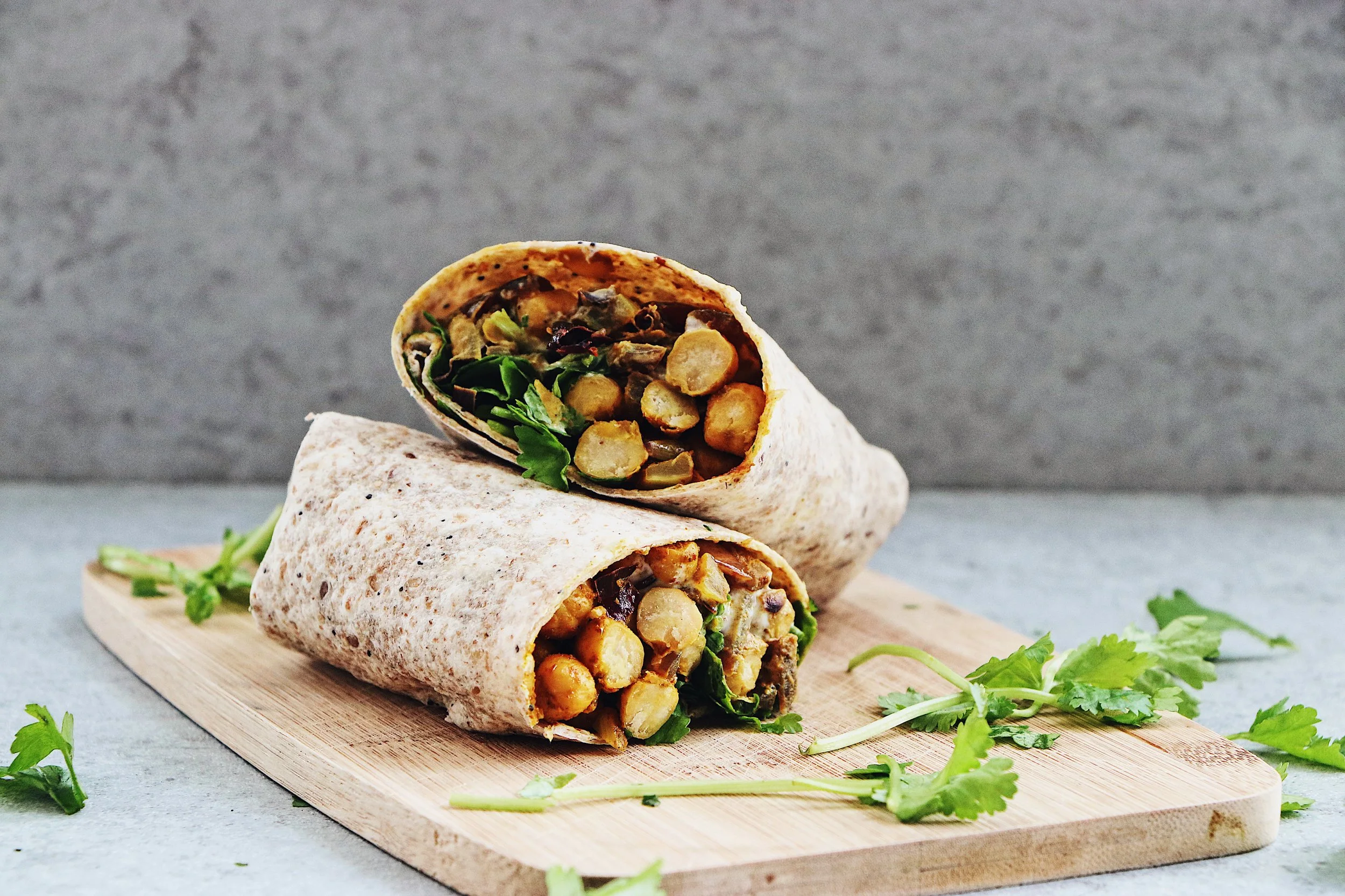 Ultimate Curried Chickpea Wrap — madeleine olivia