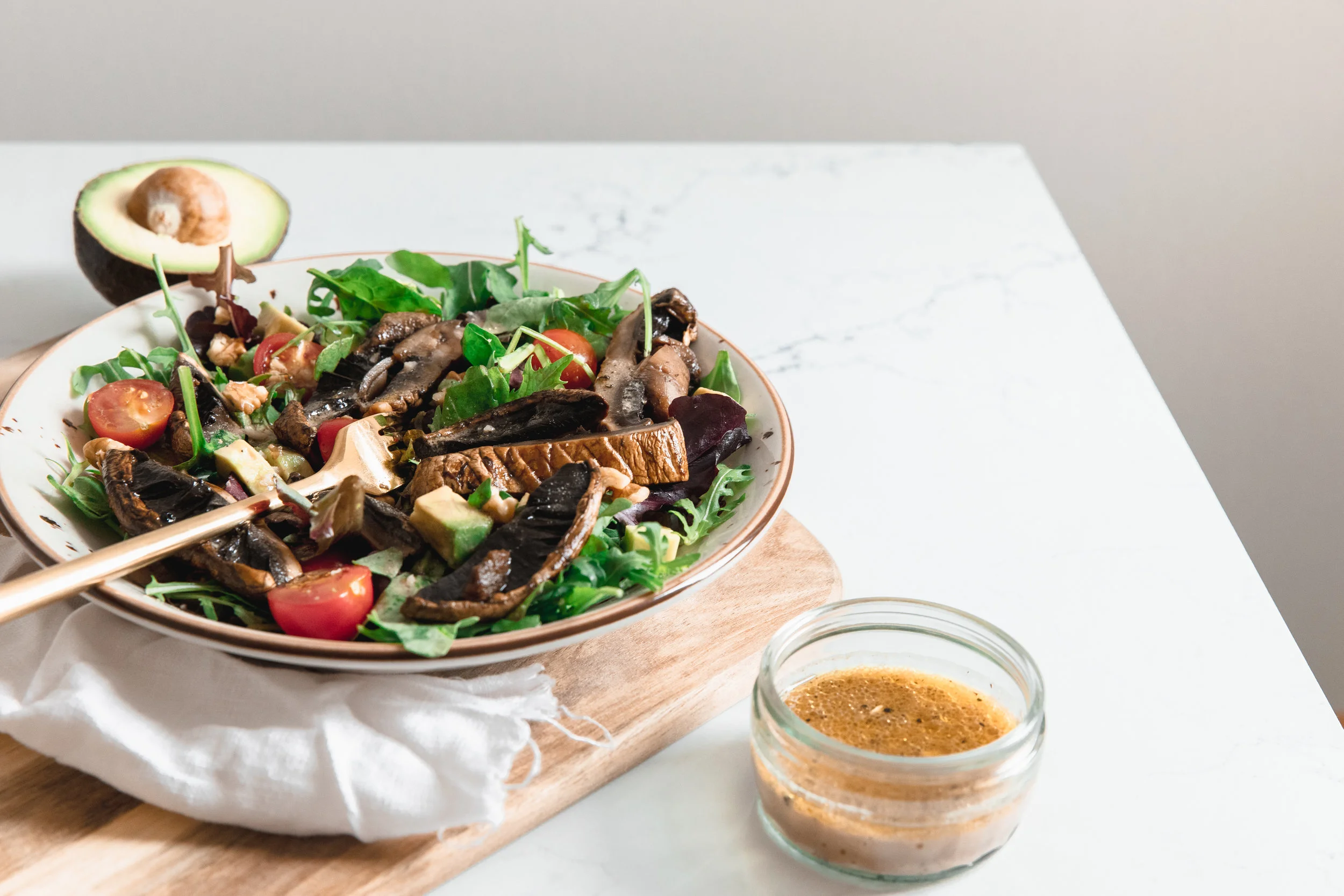 Best Ever Portobello Mushroom Salad — madeleine olivia