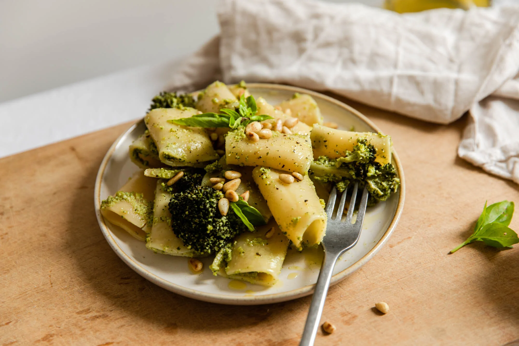 Vegan Pesto Pasta Madeleine Olivia