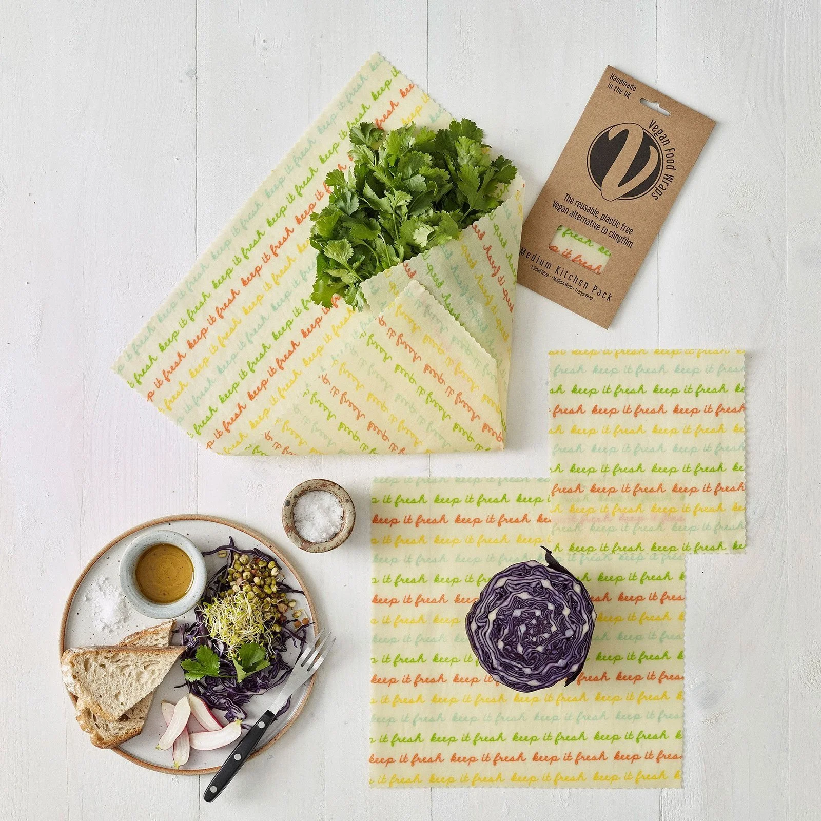 Vegan beeswax wrap