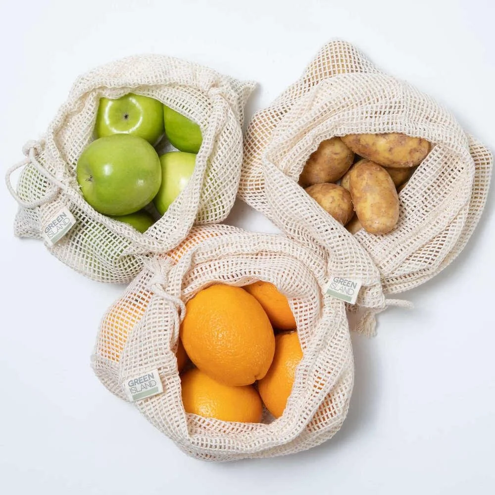 Organic cotton mesh bags