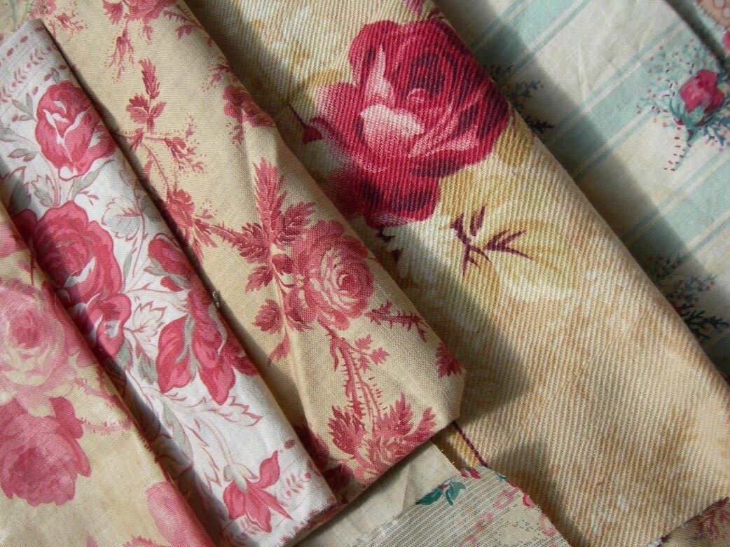 Sustainable vintage fabrics: Starched and Crumpled - Best for: French Textiles, Haberdashery