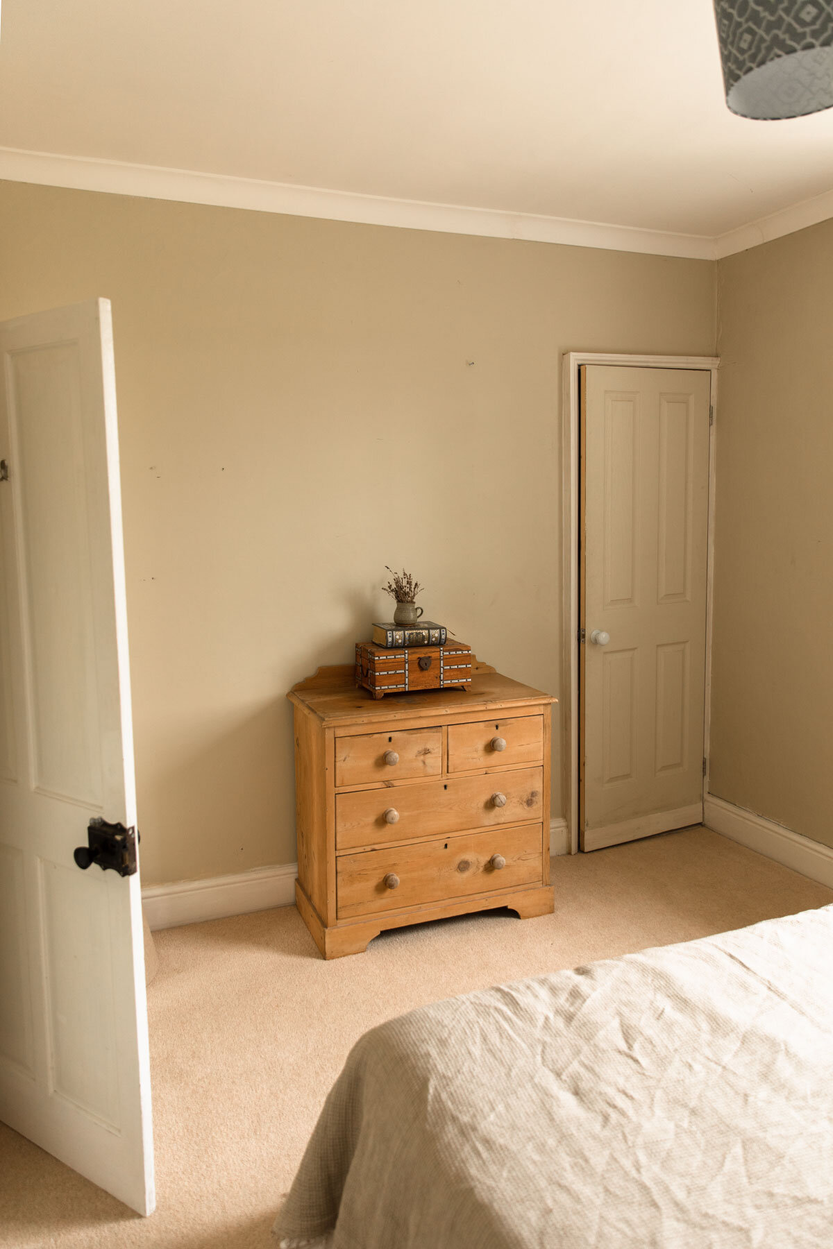Guest bedroom - vintage chest of drawers