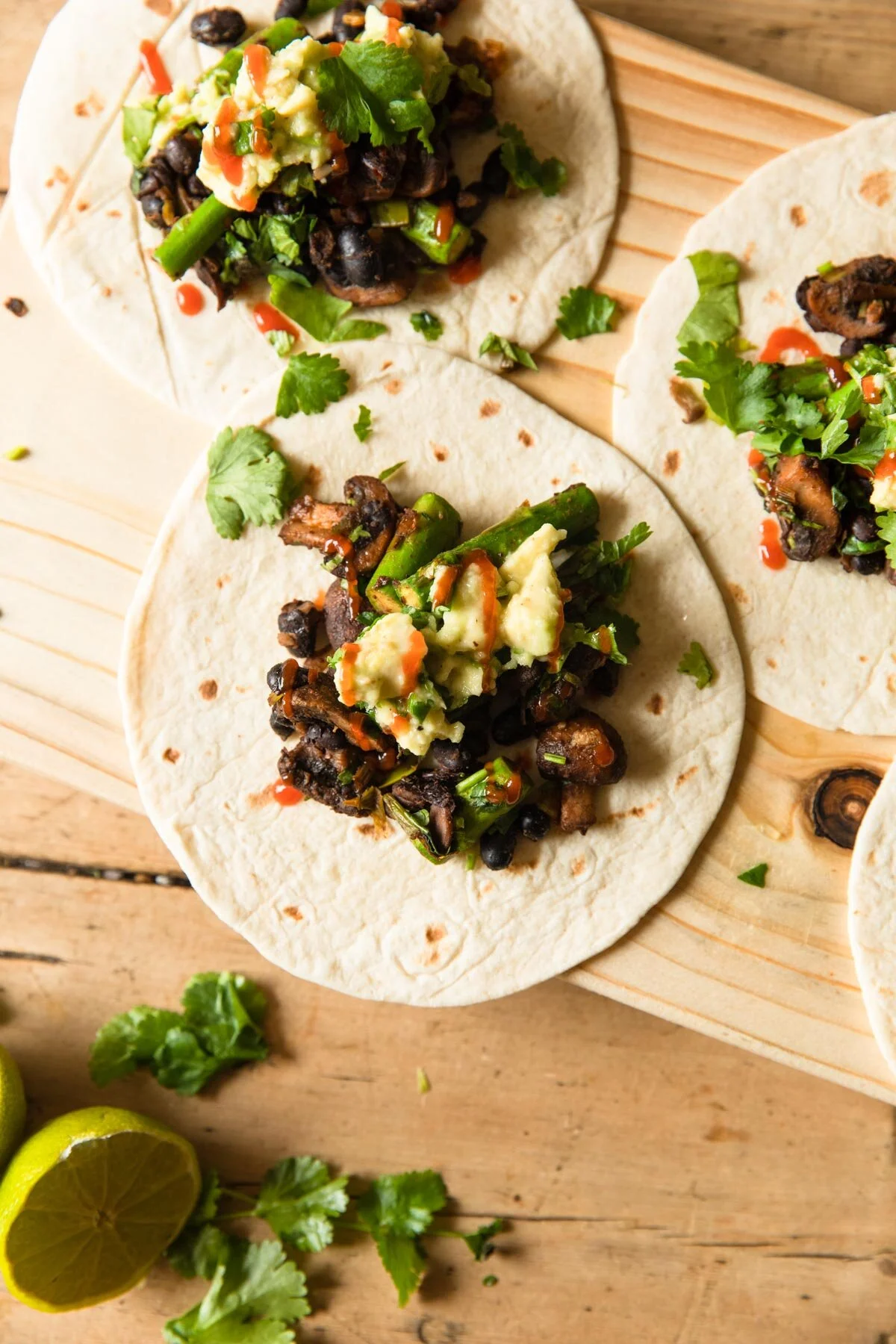 Asparagus and Mushroom Tacos — madeleine olivia