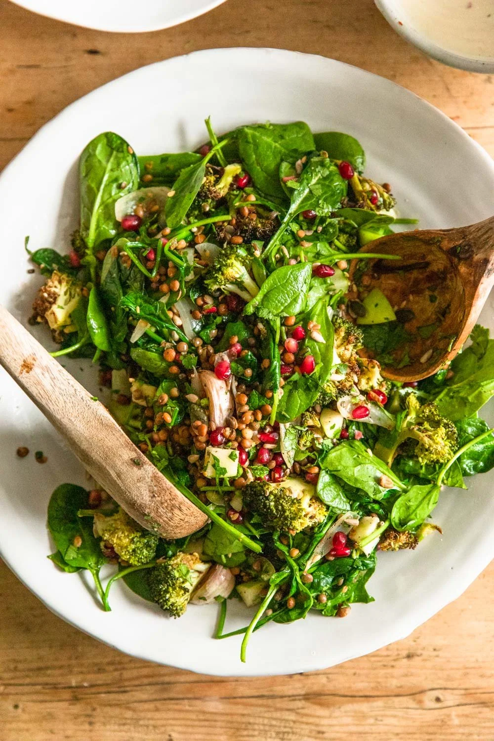 Broccoli Tabbouleh with Lentils & Spinach - Madeleine Olivia ...