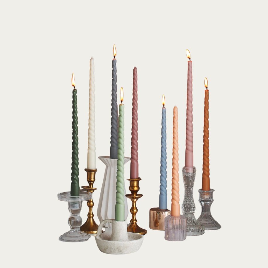 Unique Twisted Taper Candles Modern