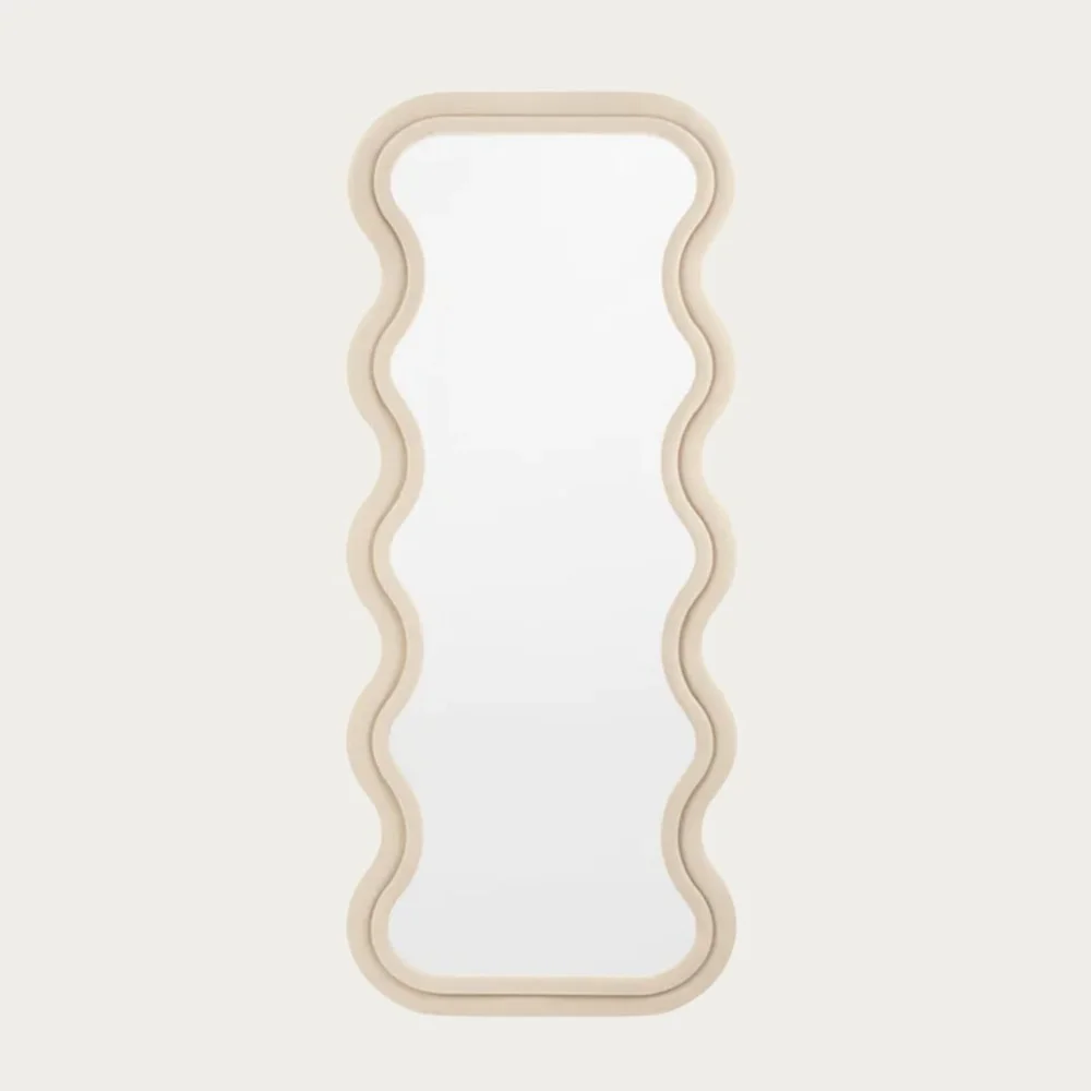 Wavy Edge -Scalloped- Floor Mirror
