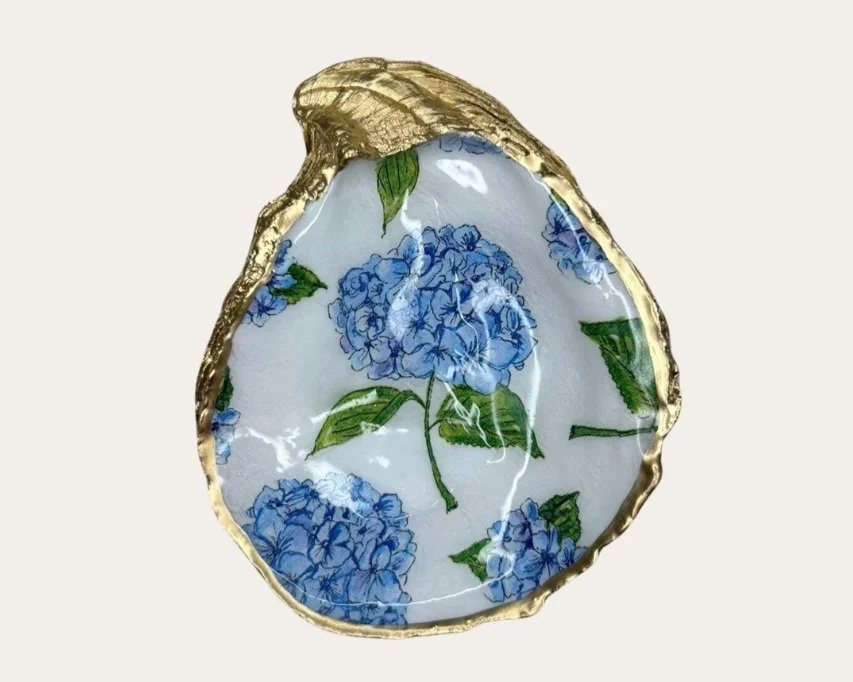 Custom Oyster Shell Ring Dish Keepsake Gift for Mom