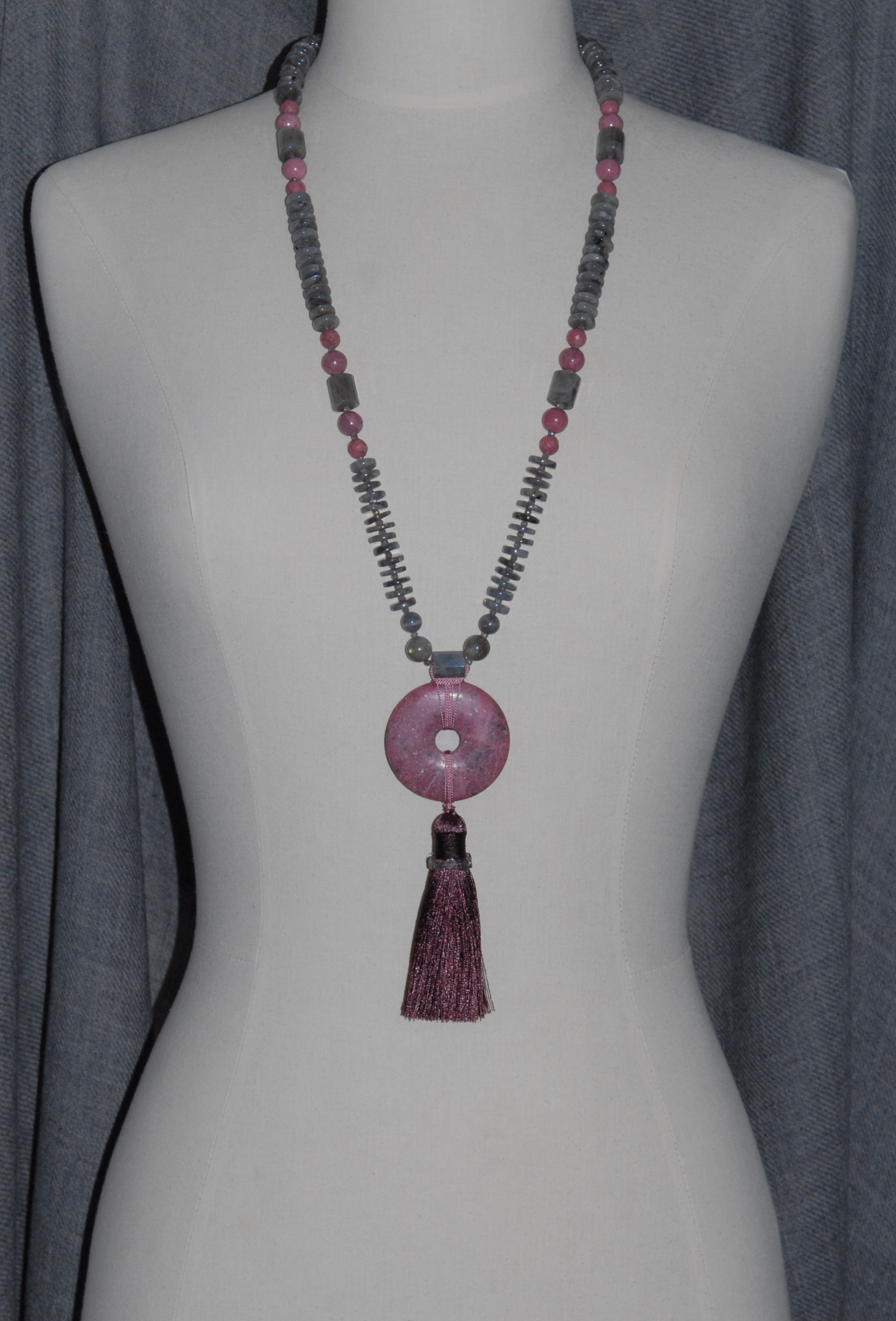 Marie-Kaye donning Raspberry Beret, 44"