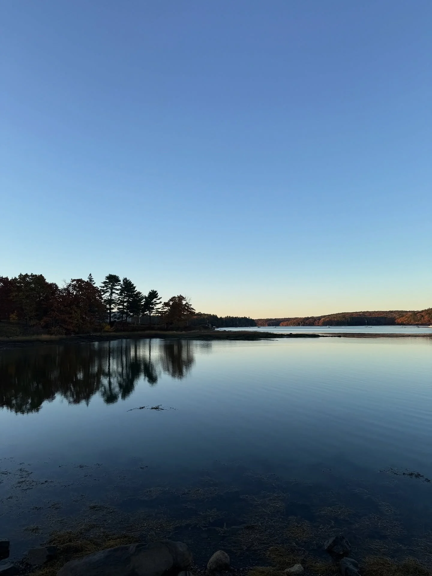 How I love this view! 
#hellomyfriend #damariscottariver #morningmeditation