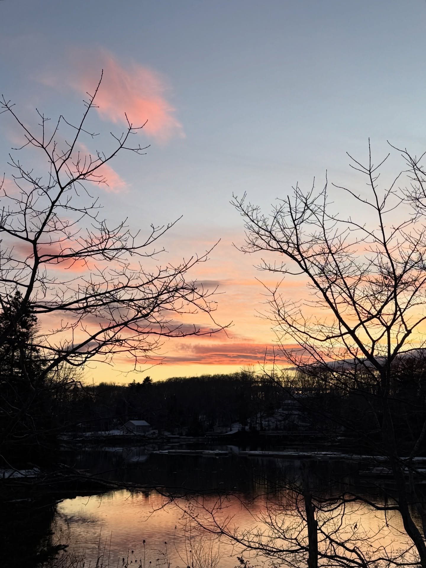 Little River sunset. 
#eastboothbay #sunset #maineinjanuary