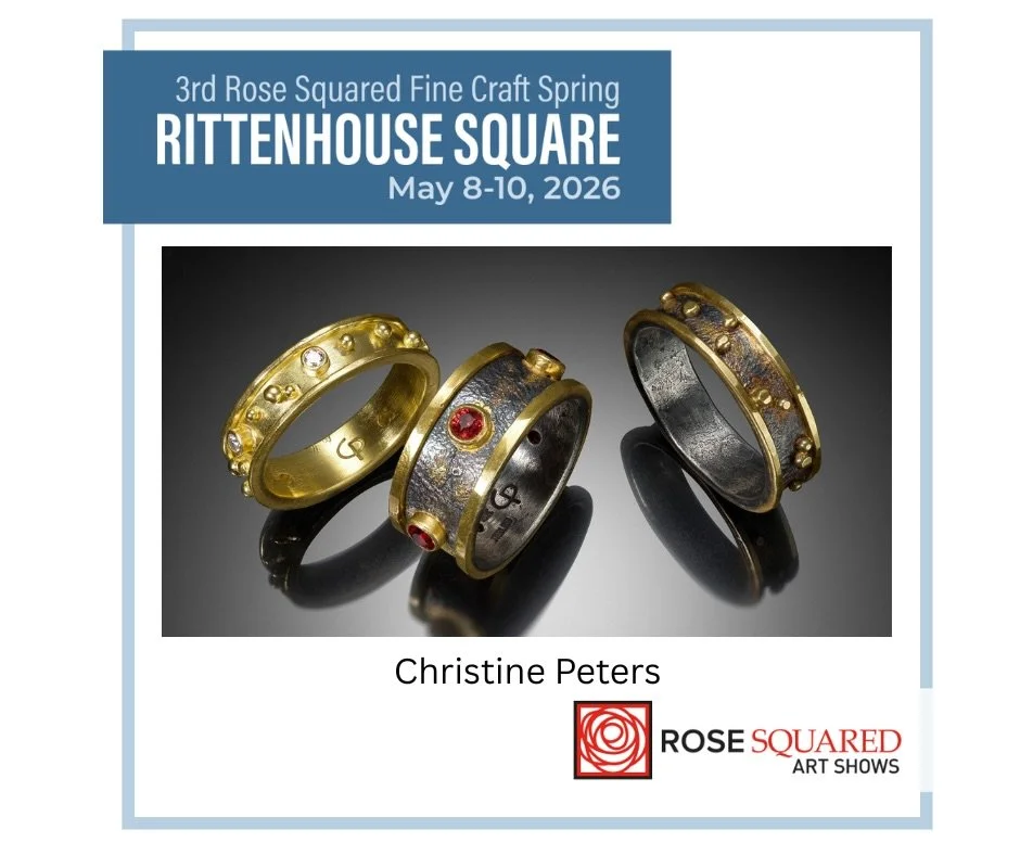 This weekend find me in Philadelphia for @rosesquared Fine Craft Rittenhouse Square! Friday-Sunday!!! 
I&rsquo;m in booth 71!!! 
#christinepetersjewelry #mothersdayweekend