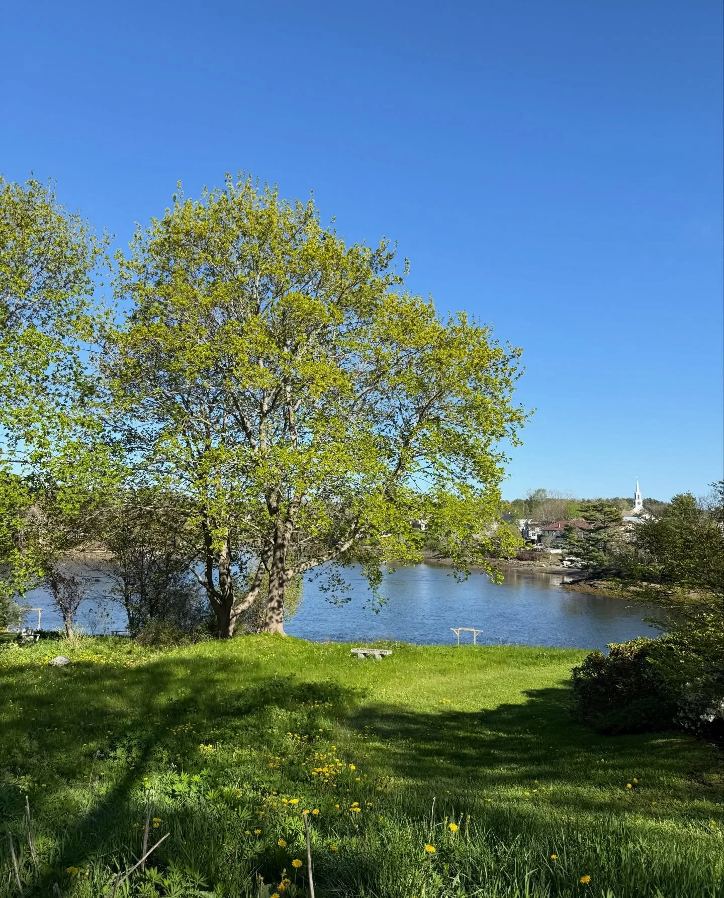 Across to Damariscotta while enjoying another beautiful morning! 
#icouldgetusedtothis