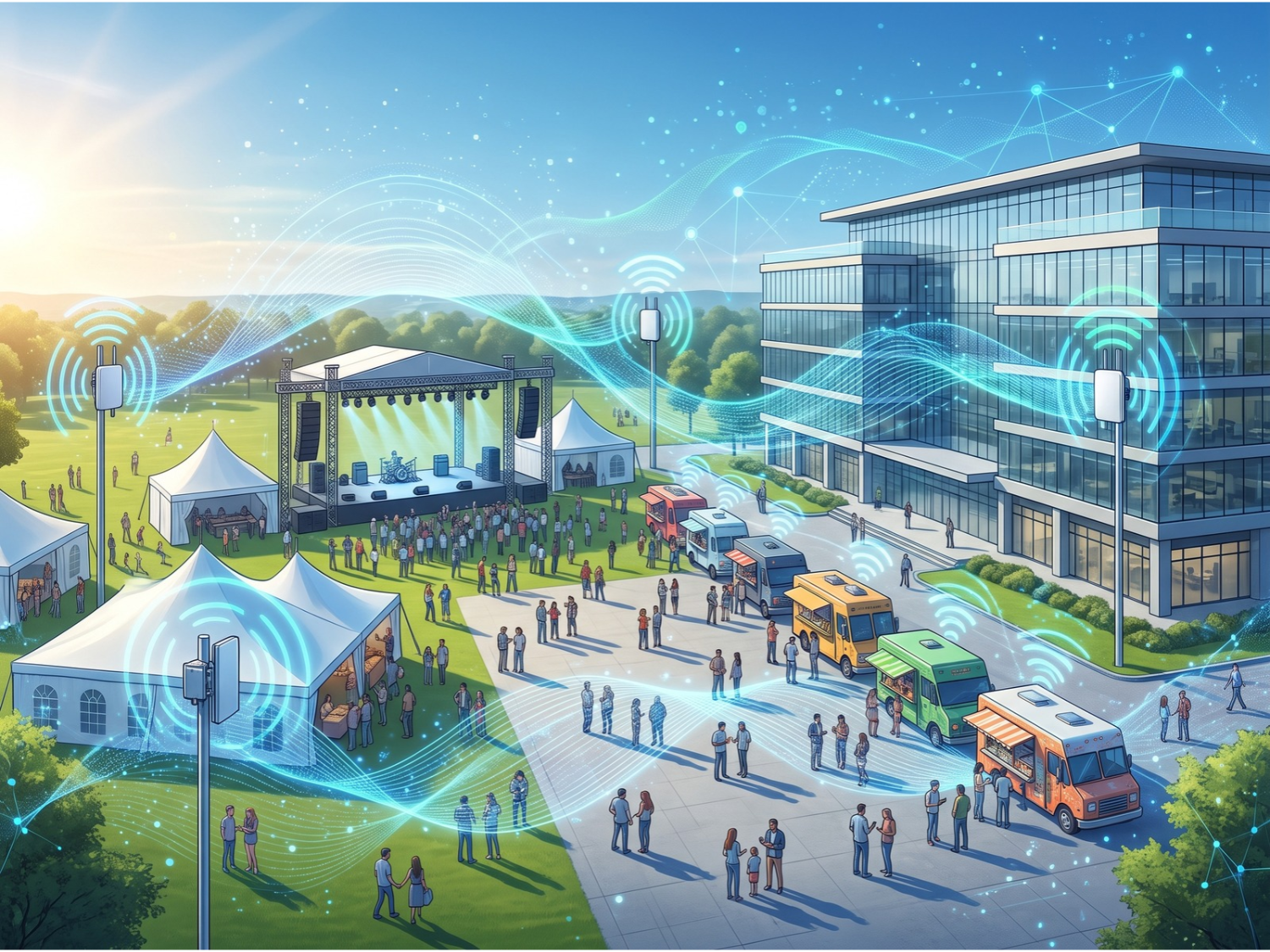 Professional Networking soluting for businesses and other outdoor events