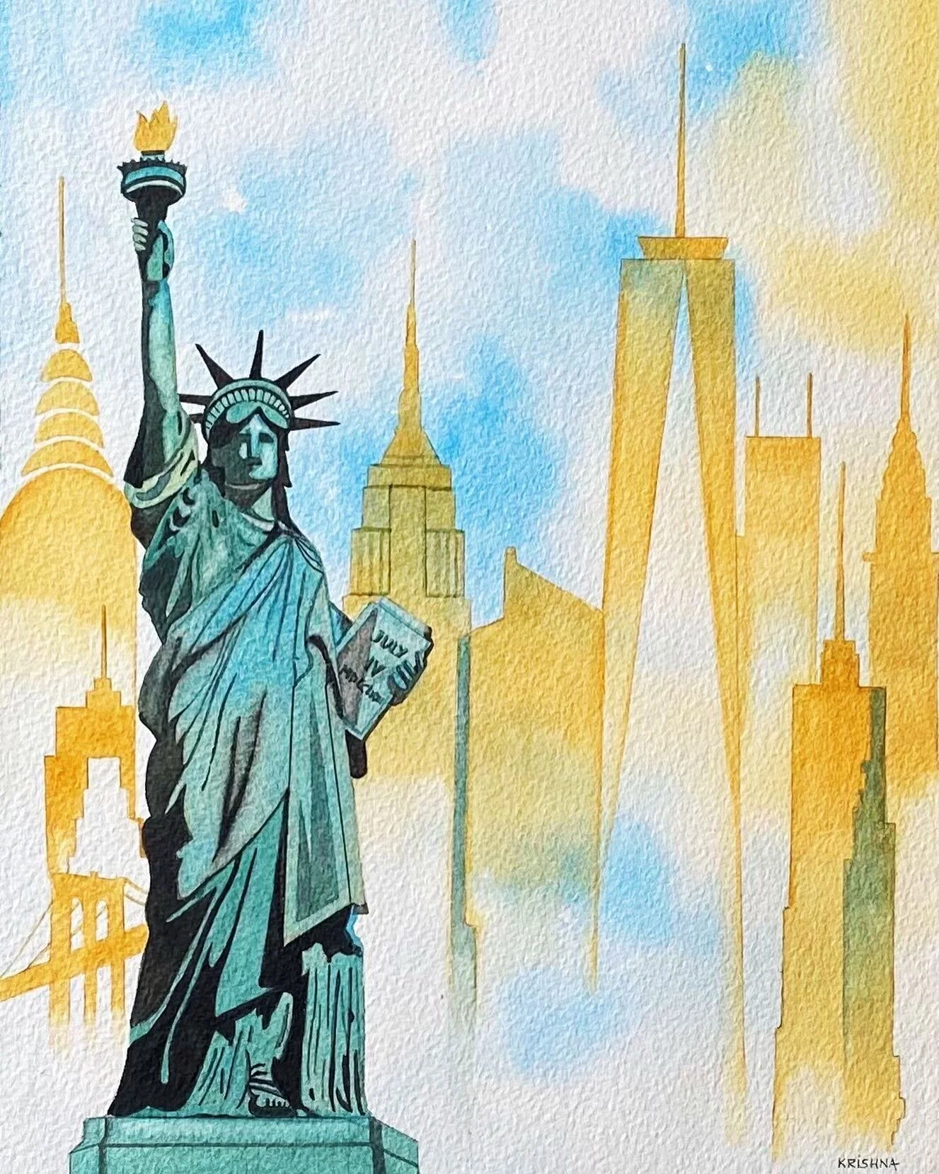 NY State of Mind 🗽
New York is one of my favourite cities in the world! In the words of Frank Sinatra &ldquo;I want to wake up in a city that never sleeps&rdquo; 
-
Commission for @jaysjoshi 👯&zwj;♀️