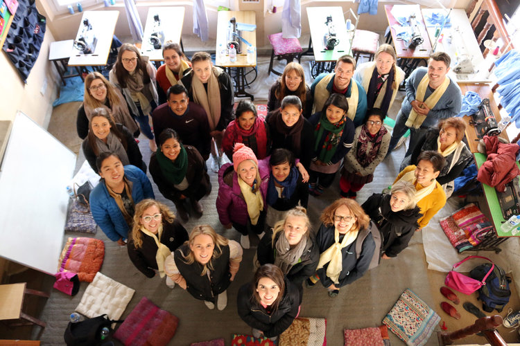 2018 Deakin University group checking out the Seven Women Centre in Kathmandu