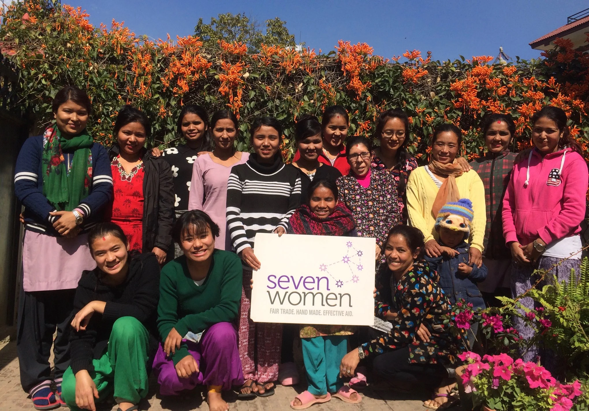 Some of the wonderful women we work with at the Seven Women Centre in Kathmandu