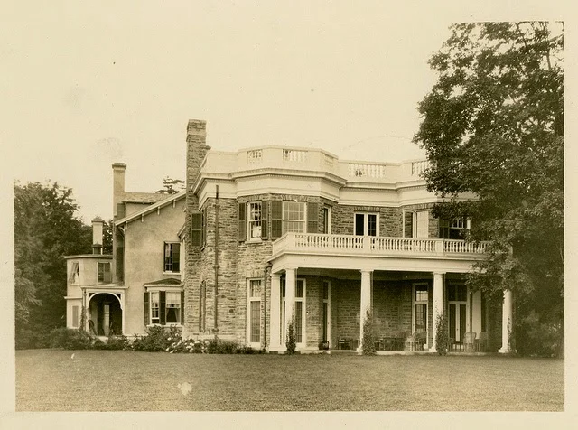 View of the southern end of Springwood at the Franklin Delano Roosevelt estate in Hyde Park, New York. Photo courtesy of the FDR Presidential Library & Museum/Flickr.