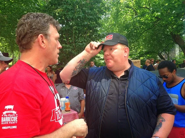 Wayne Mueller and Billy Durney at Big Apple Barbecue.