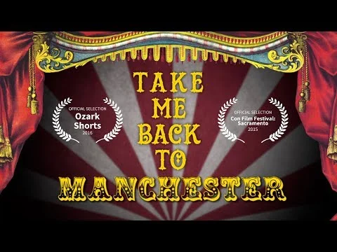  Take Me Back To Manchester is a short documentary about elephants, comics and walking.  In April 1872, a lion tamer called Lorenzo Lawrence bought an elephant called Maharajah at an auction in Edinburgh, Scotland. He then spent 10 days walking it mo