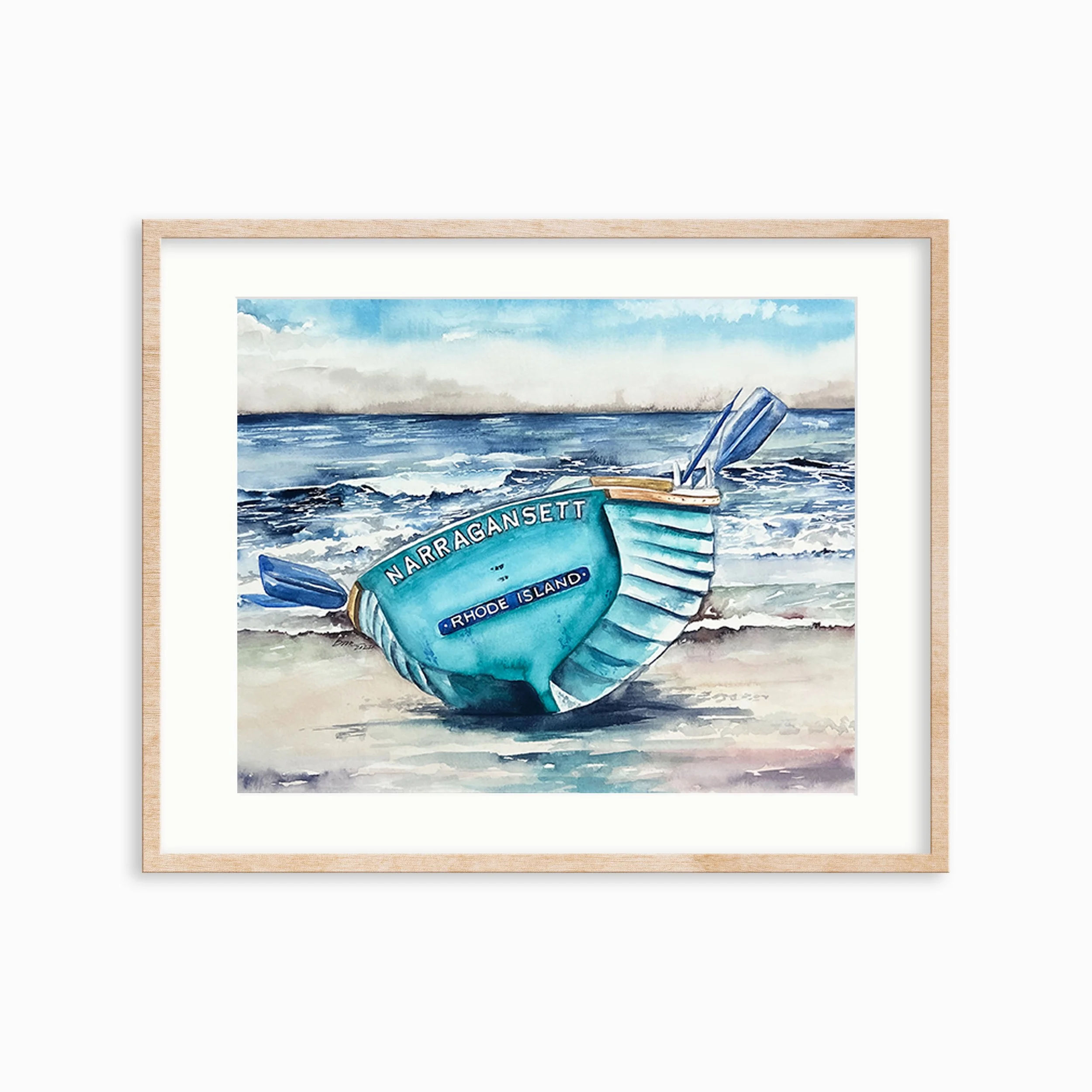 framed narragansett boat.jpg