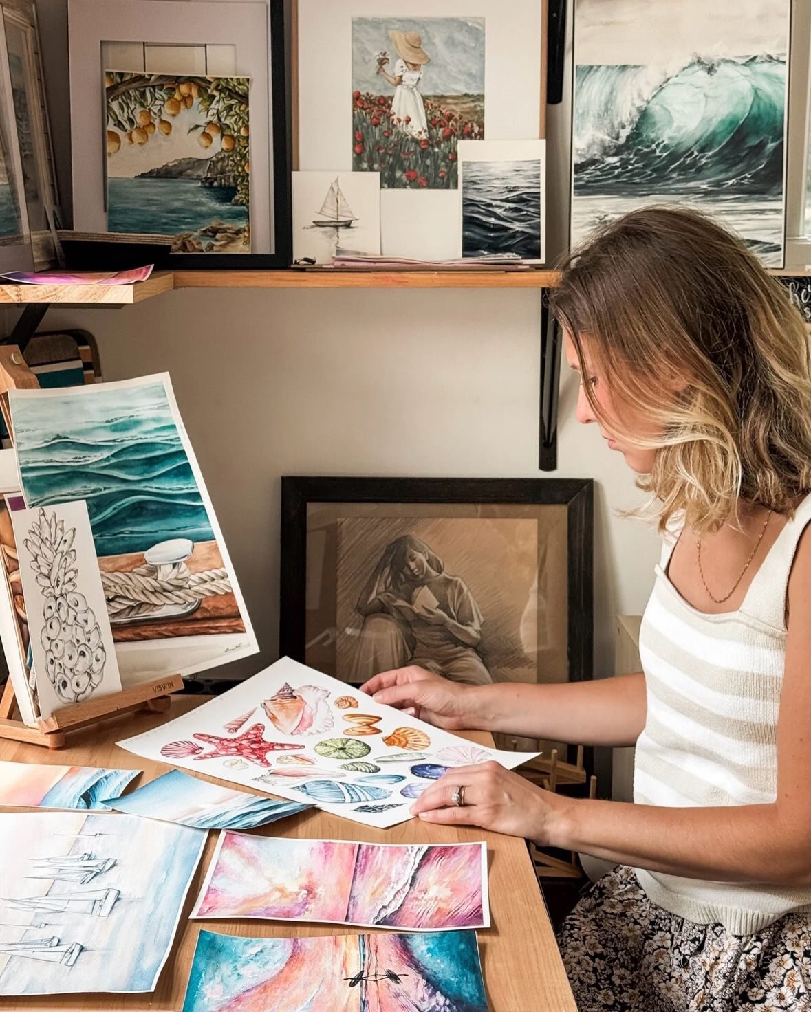 I&rsquo;m a few years overdue for an intro, but since I have a couple new followers&hellip;

Hi! I&rsquo;m Barbara and my crazy family of 5 lives in southwestern Rhode Island. I have been painting watercolors for about 11 years now (🤯) and I started