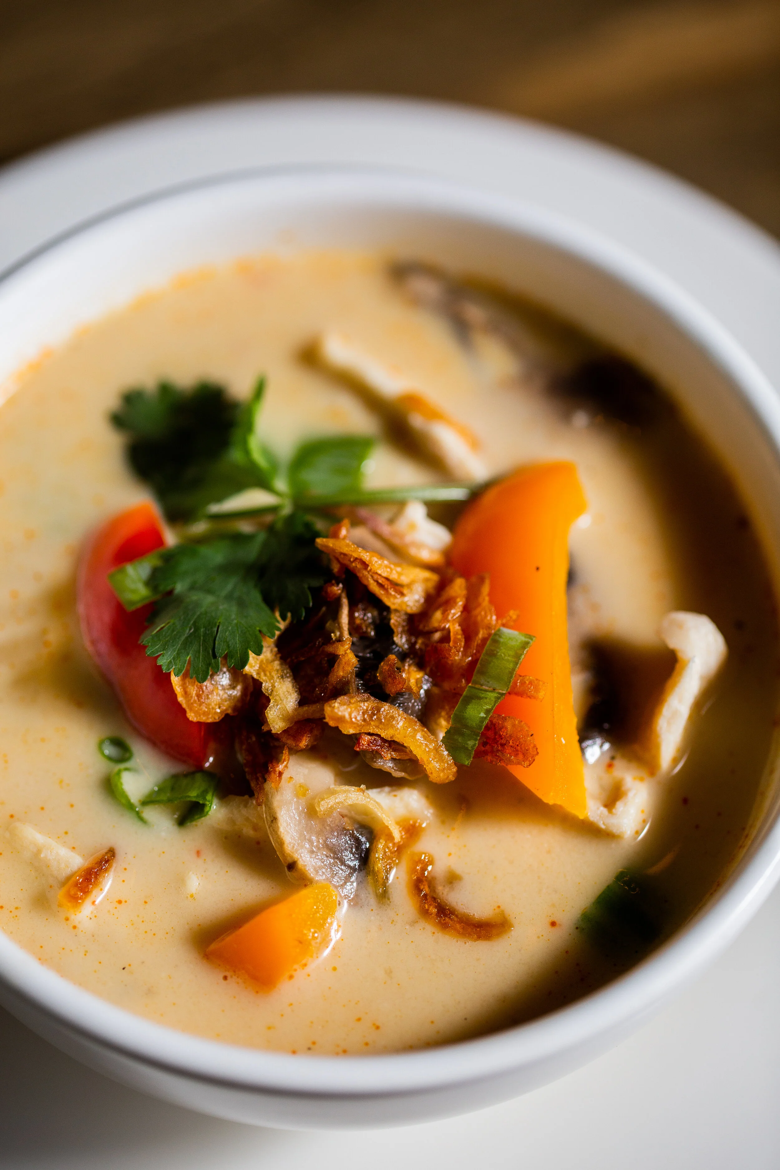 Tom Kha soup with chicken