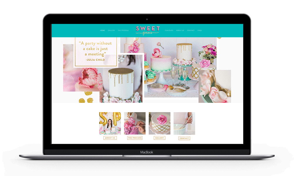 The beautifully art directed site showcasing our photography to bring April’s business to life.